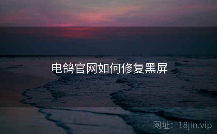 电鸽官网如何修复黑屏