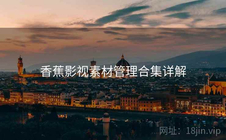香蕉影视素材管理合集详解