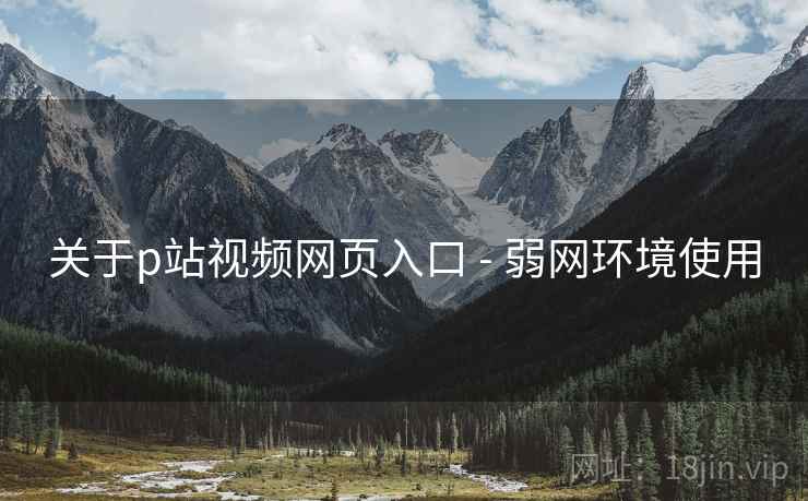 关于p站视频网页入口 - 弱网环境使用