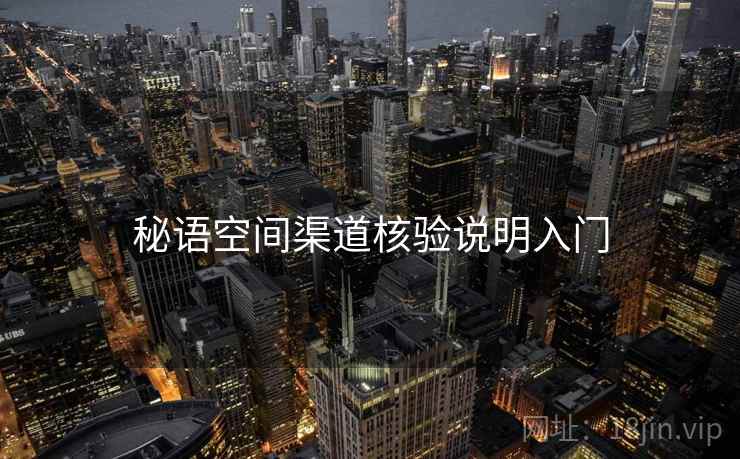 秘语空间渠道核验说明入门