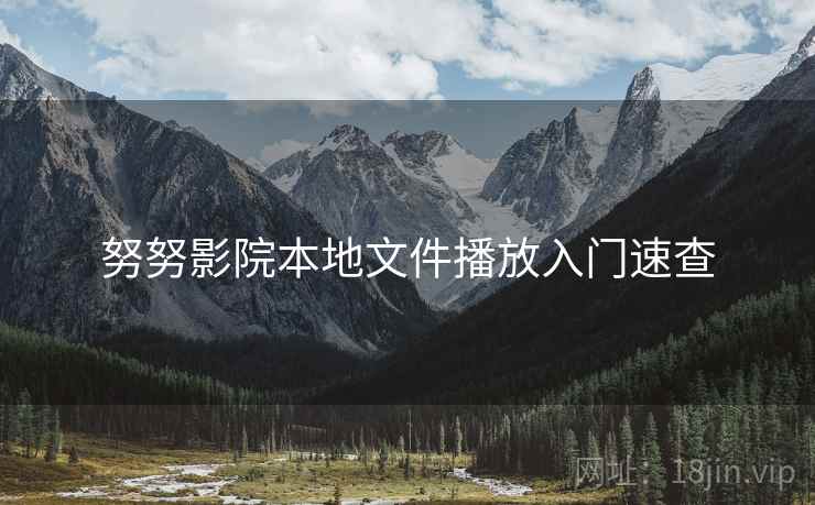 努努影院本地文件播放入门速查