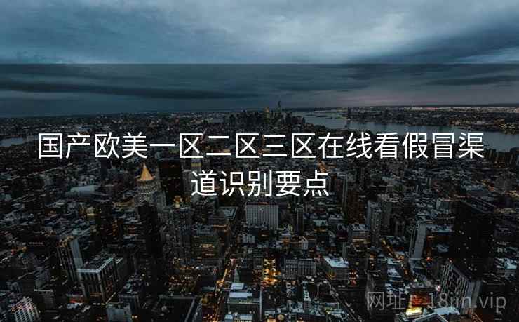 国产欧美一区二区三区在线看假冒渠道识别要点
